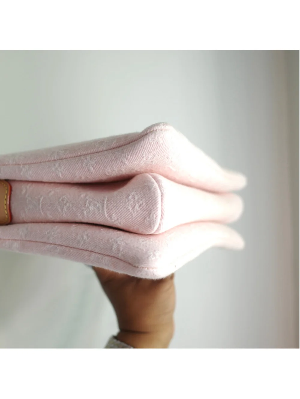 LOUIS VUITTON Light Pink Denim Coussin PM